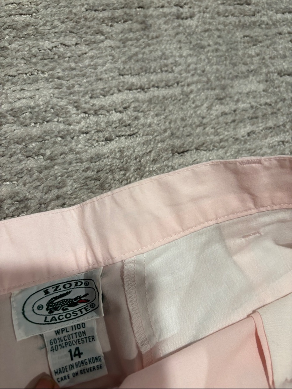 Lacoste Soft Pink Pleated Mini Skirt size 14 (M)NWOT - Picture 3 of 4